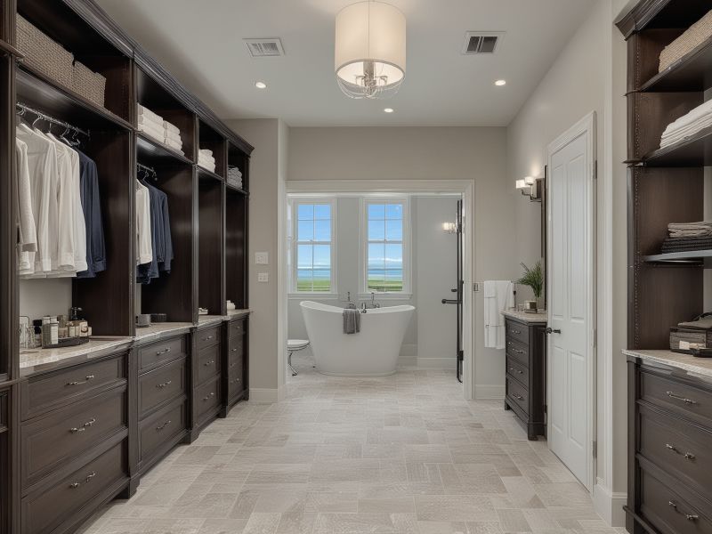 Before renovation - conventional bathroom layout