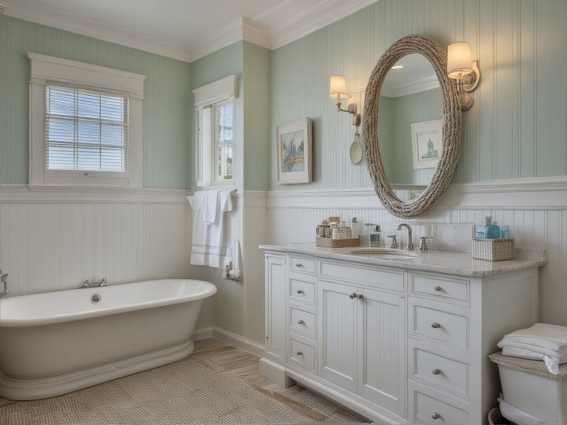 After renovation - luxury bathroom with custom shower and premium finishes